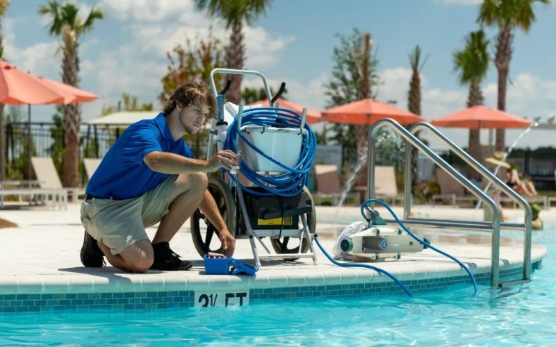 Sweetwater Pools commercial service tech
